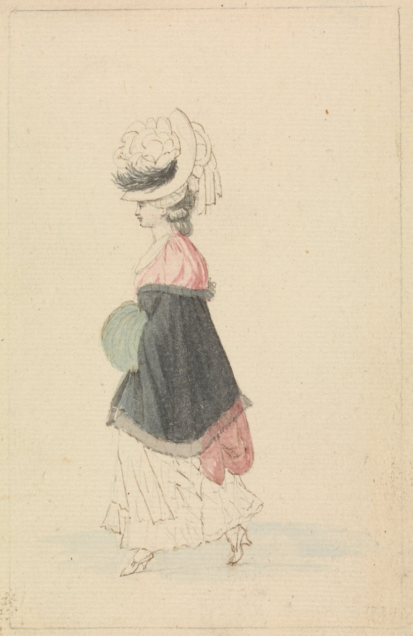 Een Modebewuste Vrouw in Wandelkleding door James Roberts