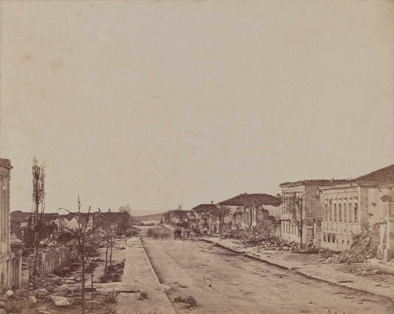 Straat in Sebastopol door James Robertson