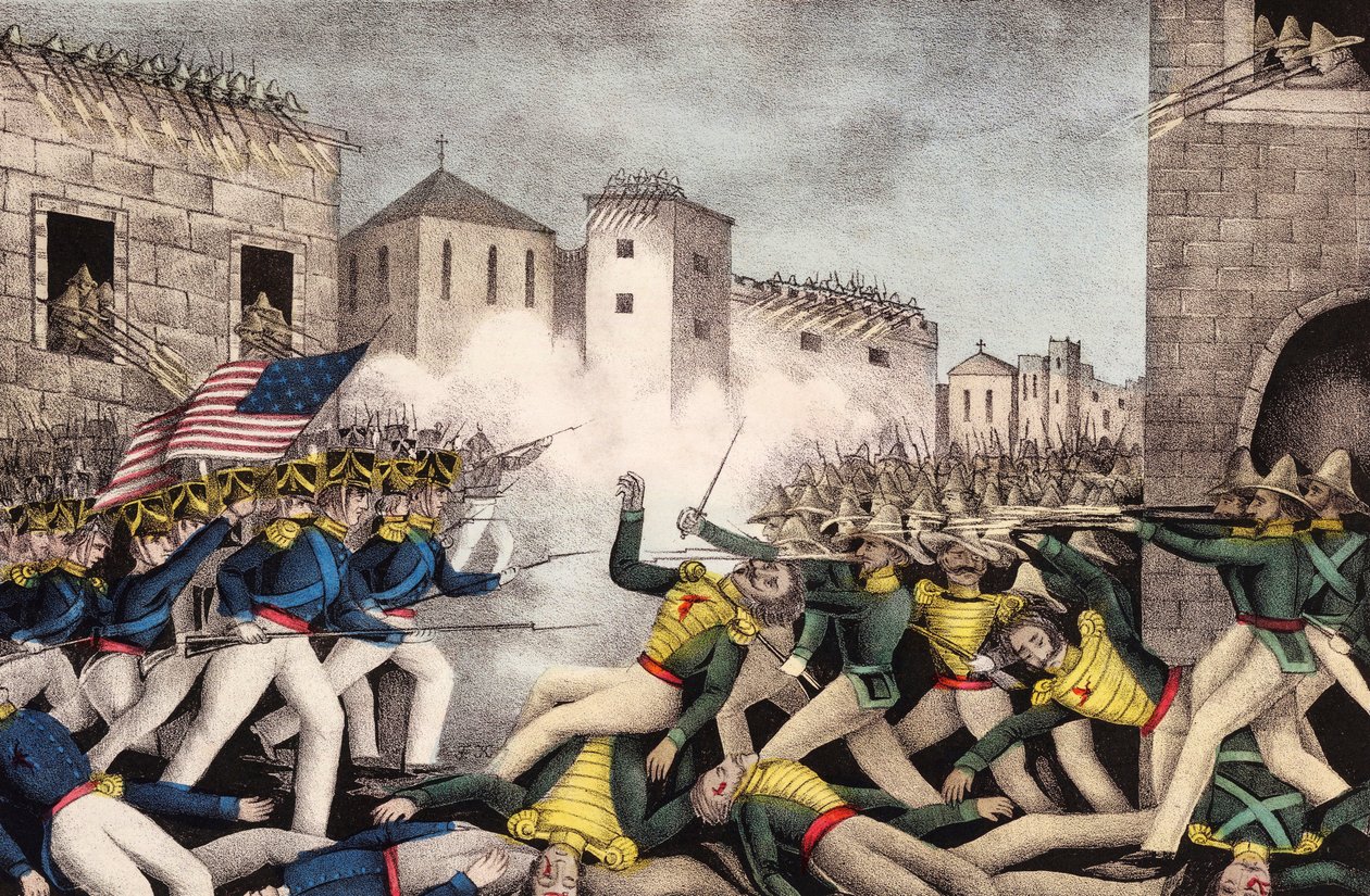Slag bij Monterrey. Mexicaans-Amerikaanse Oorlog. door James S. Baillie