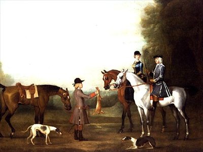 Een coursing scène door James Seymour