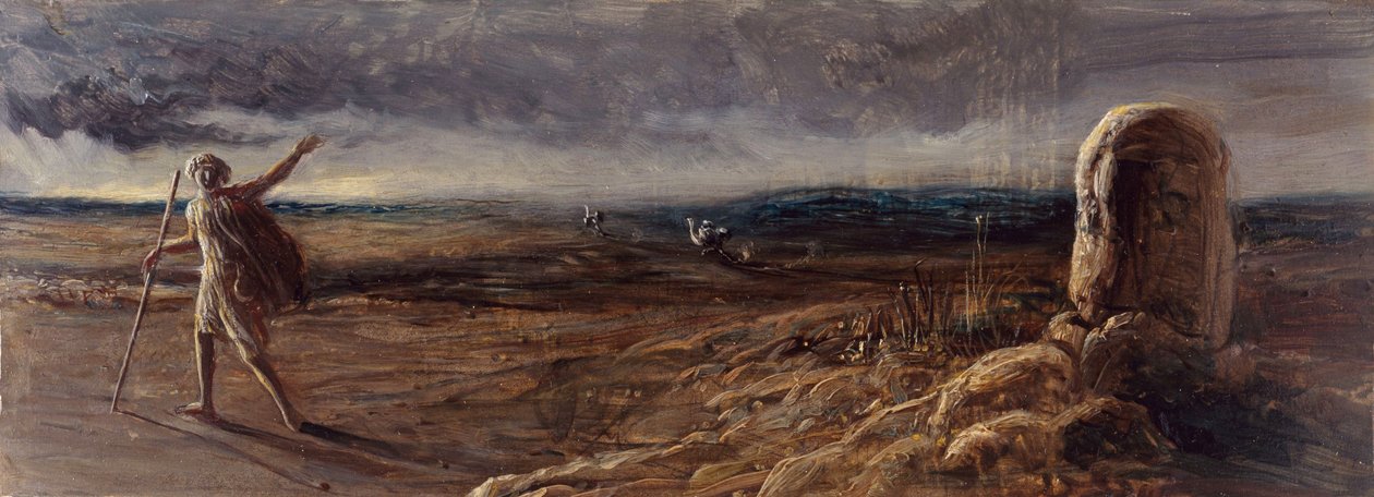 Jacob in Bethel, 1840-1880 door James Smetham
