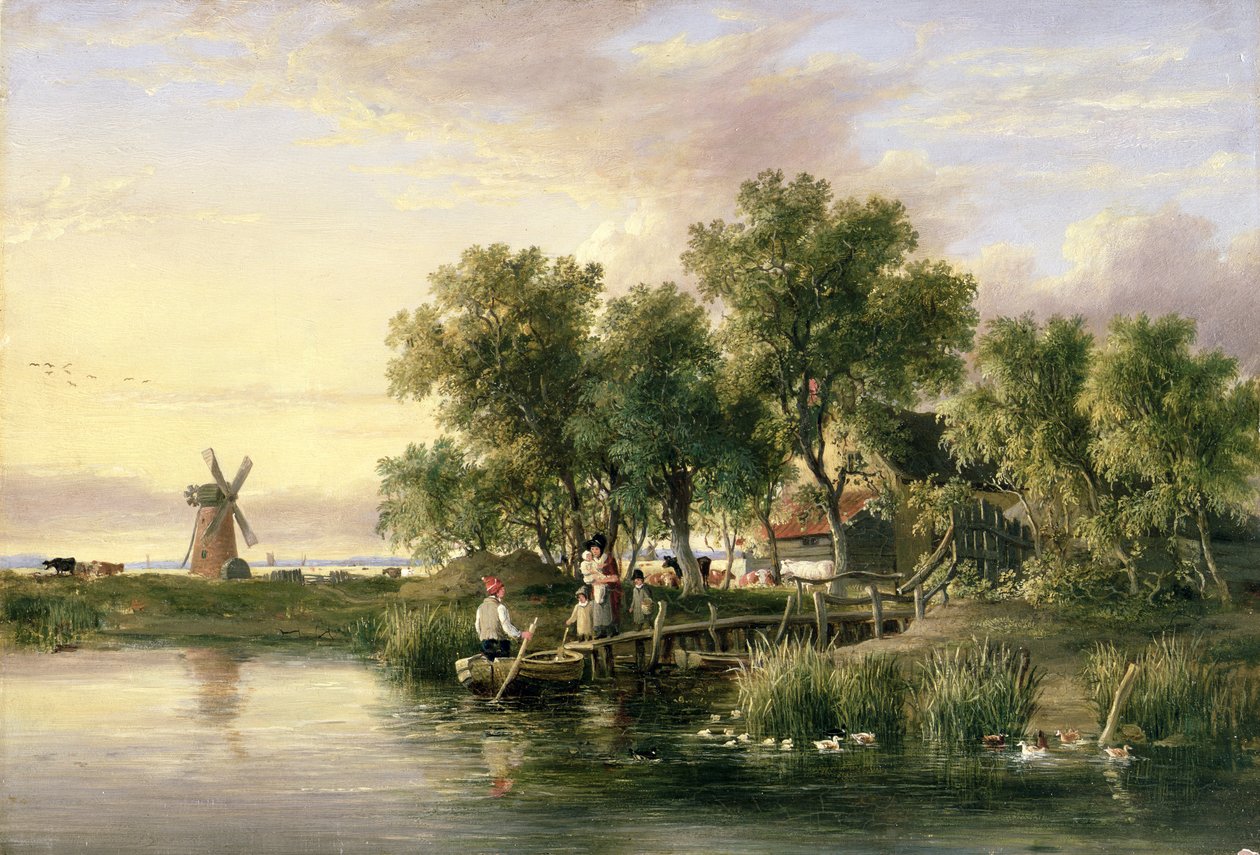 Een Zonovergoten Norfolk Rivierlandschap door James Stark