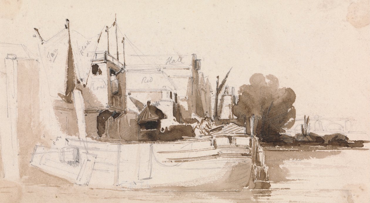 Een Thames-schip door James Stark
