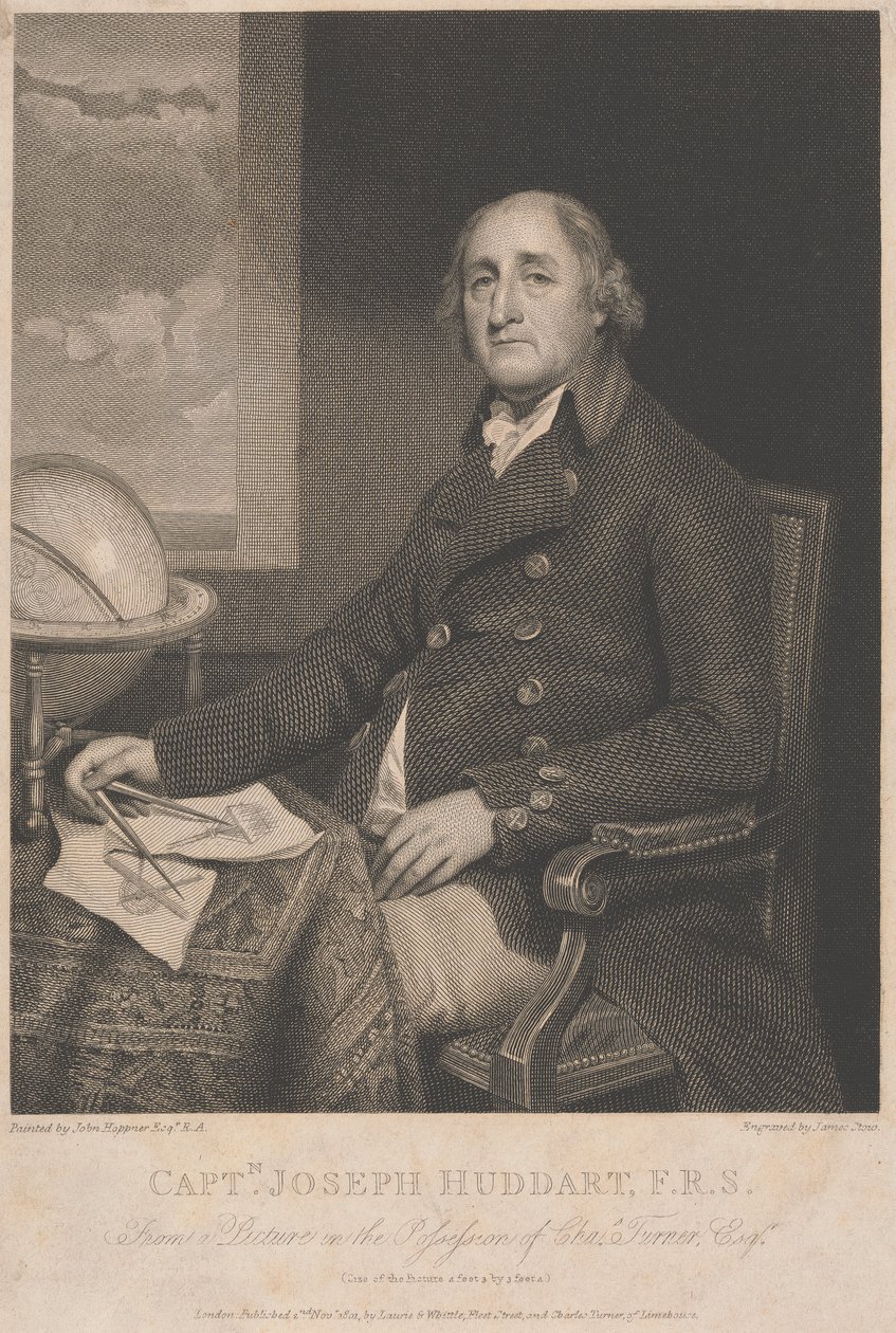 Kapitein Joseph Huddart door James Stow