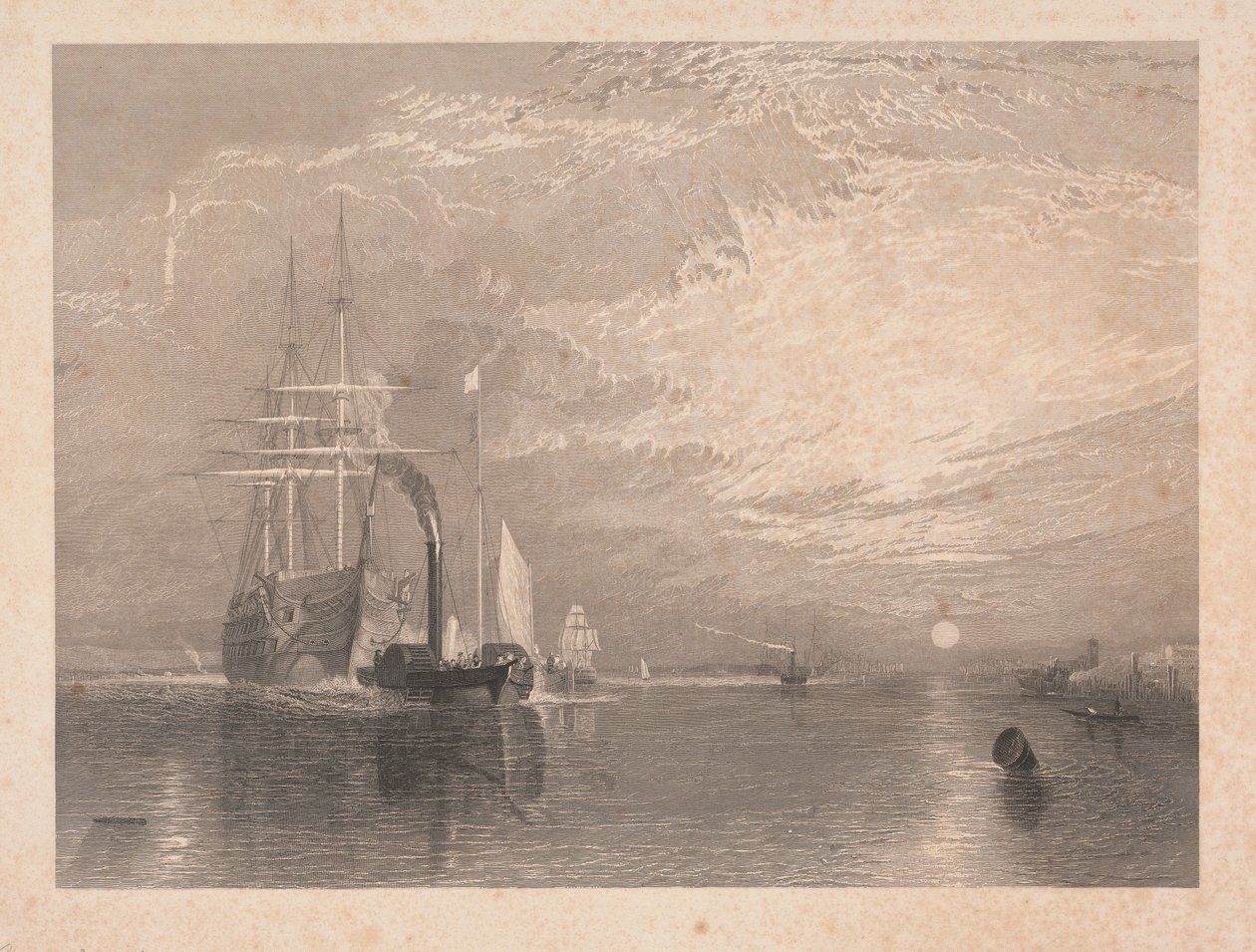De oude Téméraire door James T. Willmore