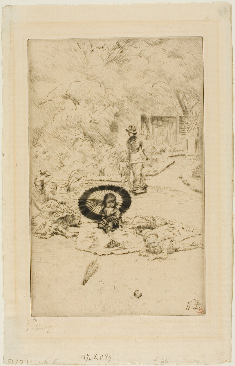 Een kindertuinfeest door James Tissot