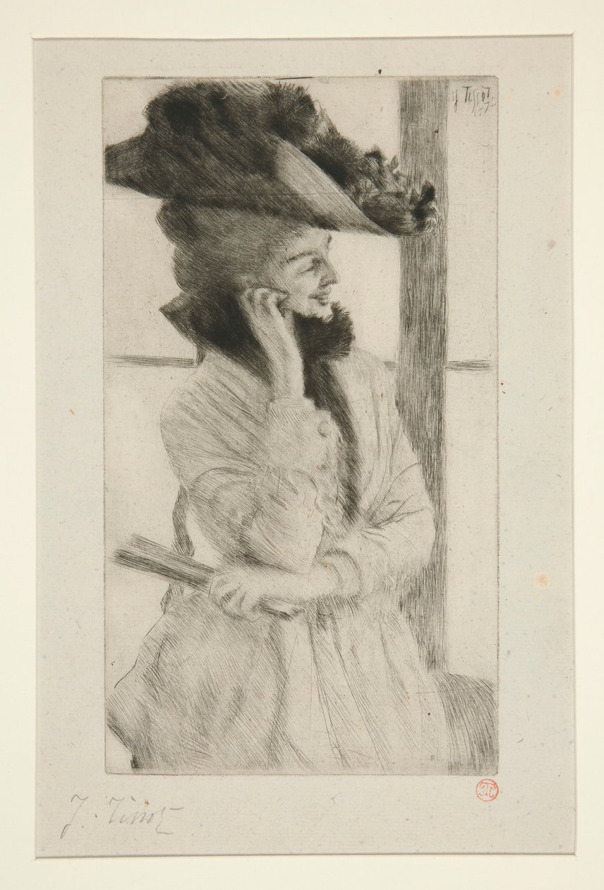 Bij het raam door James Tissot