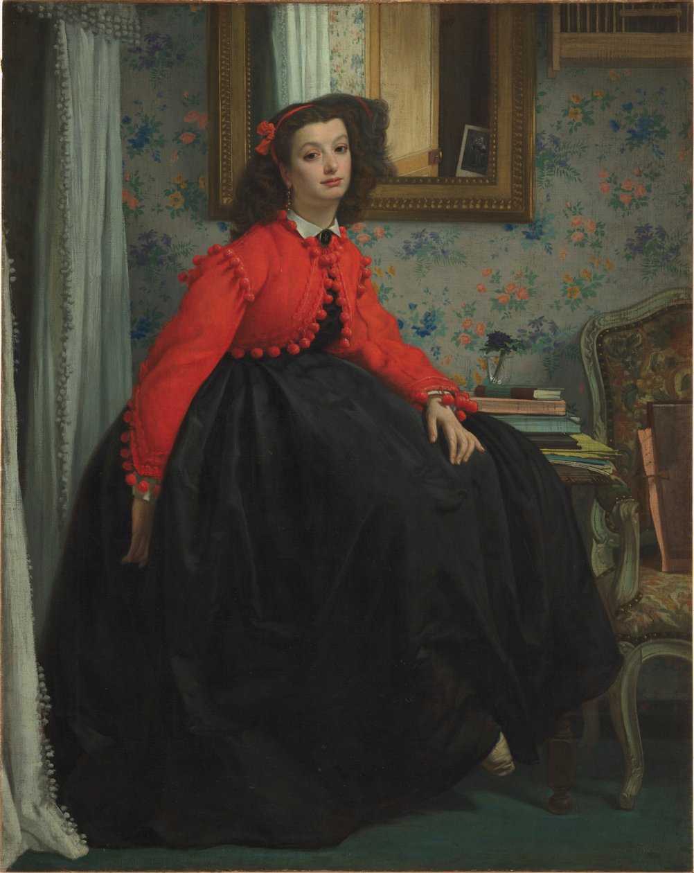 Portret van Miss L. L. door James Tissot