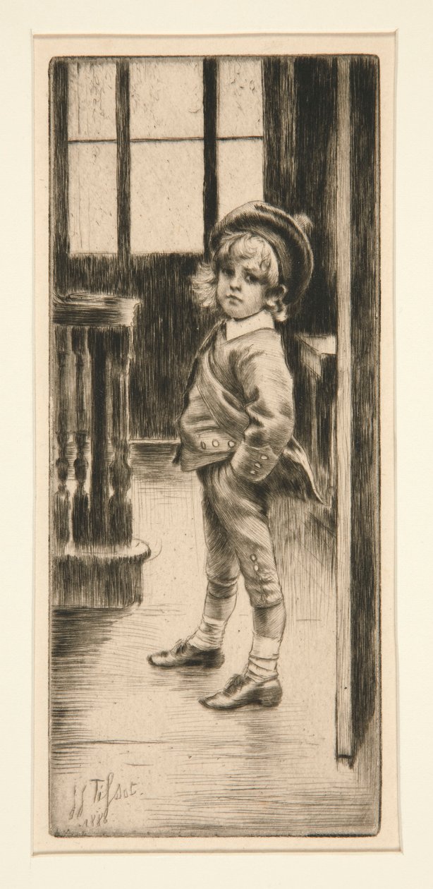Sa Première Culotte [Eerste Paar Broeken] door James Tissot