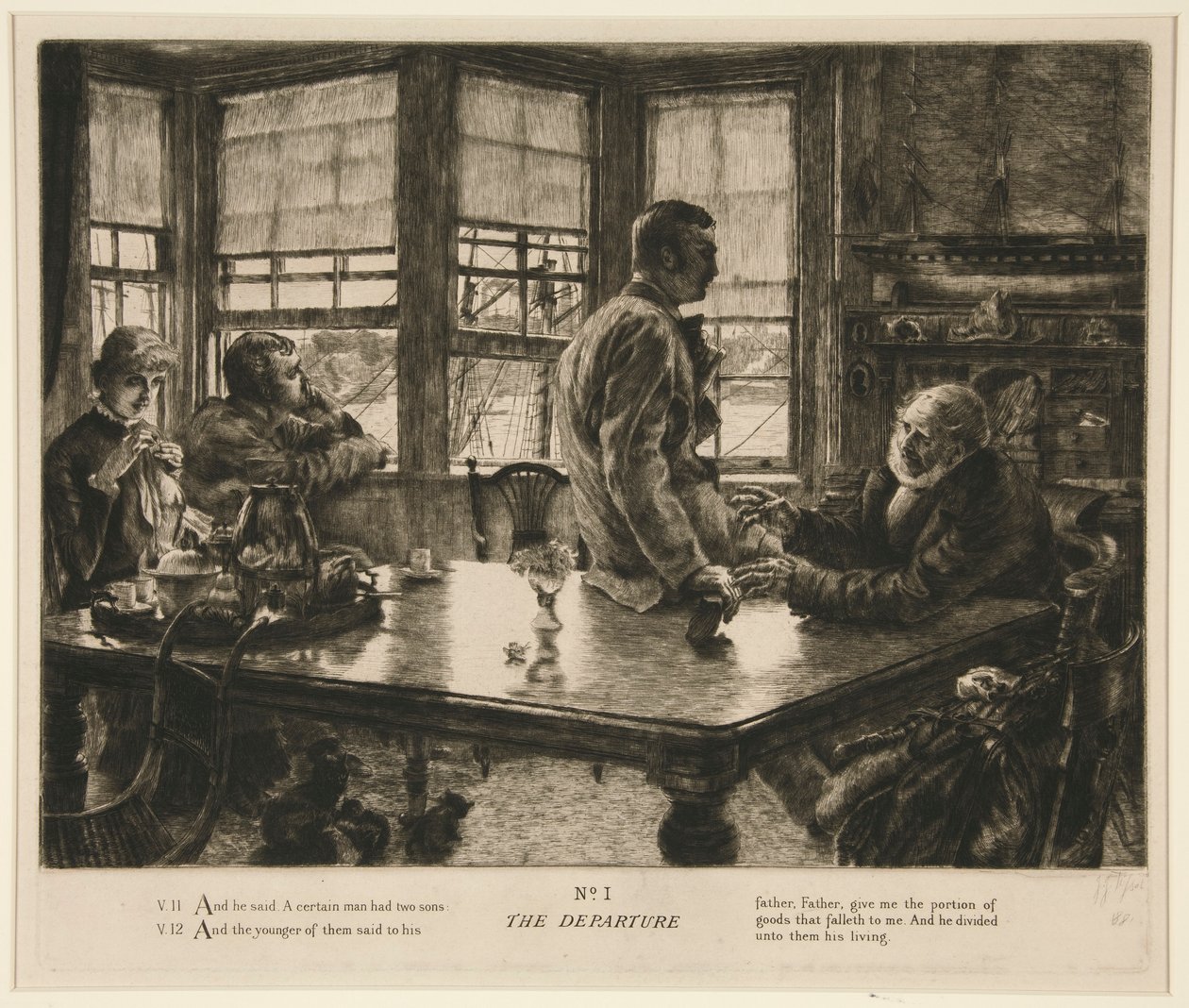 Het vertrek door James Tissot