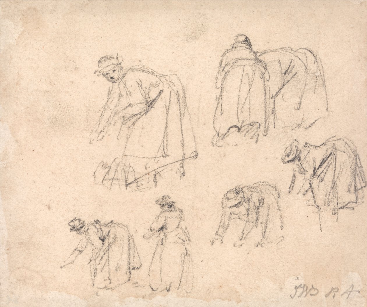 Figuurstudies: Vrouwen aan het werk door James Ward
