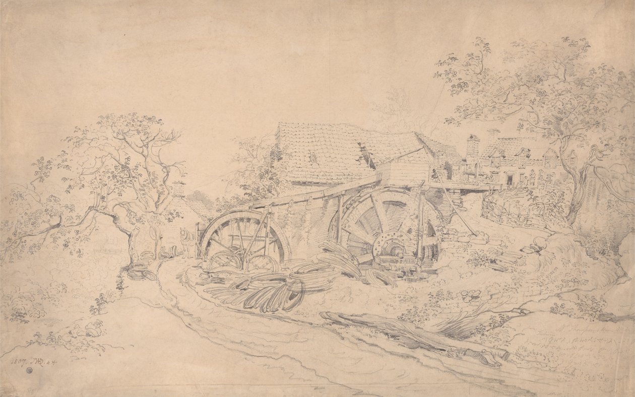 De draadmolen van Mr. Thompson, Tintern door James Ward
