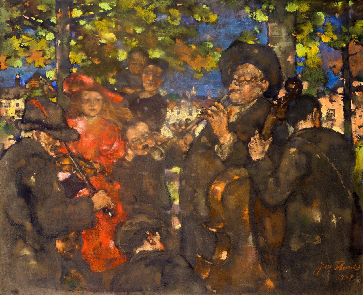 De muzikanten (of De minstrelen) door James Watterston Herald