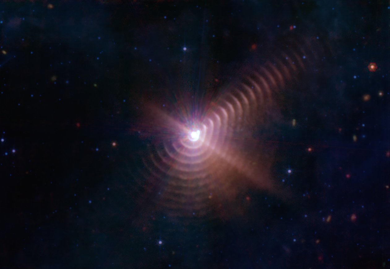 Wolf-Rayet 140 door James Webb Space Telescope (NASA)