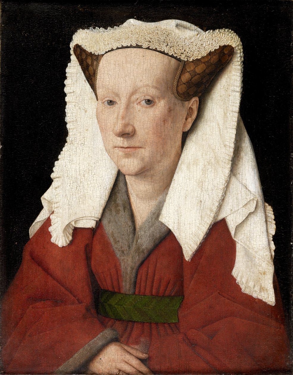 Portret van Margareta van Eyck door Jan van Eyck