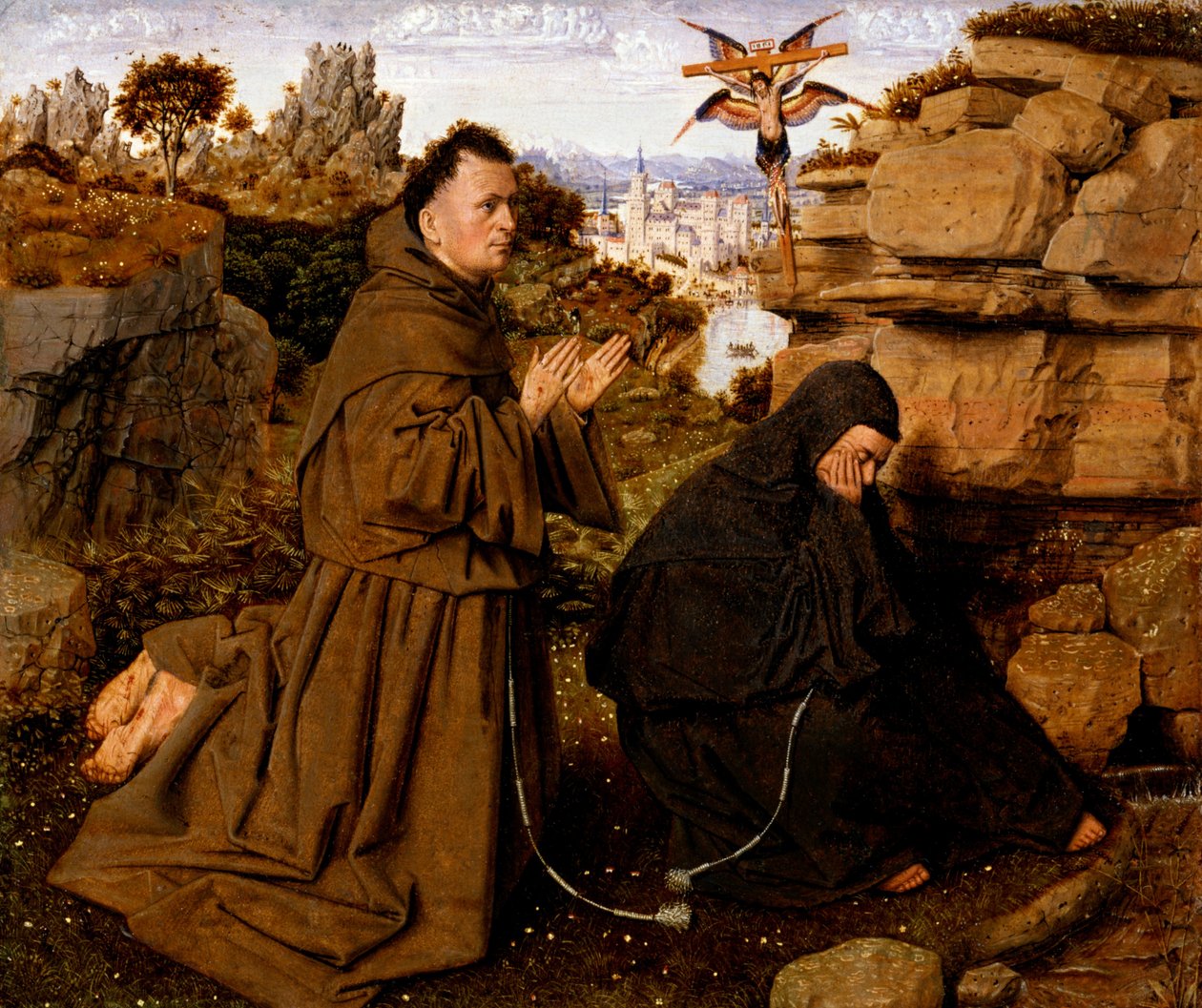 Sint Franciscus van Assisi ontvangt de Stigmata door Jan van Eyck