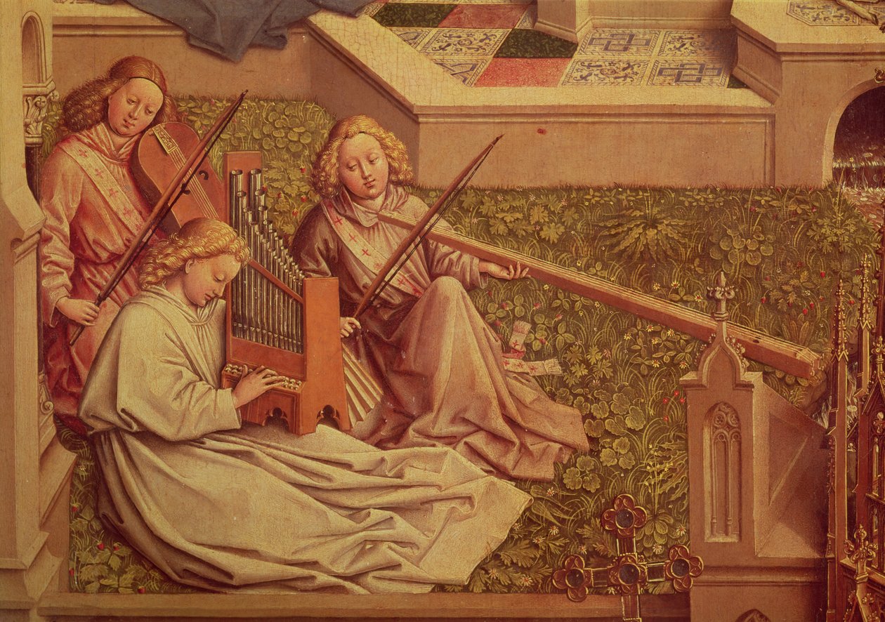 De fontein van genade (detail) door Jan van Eyck