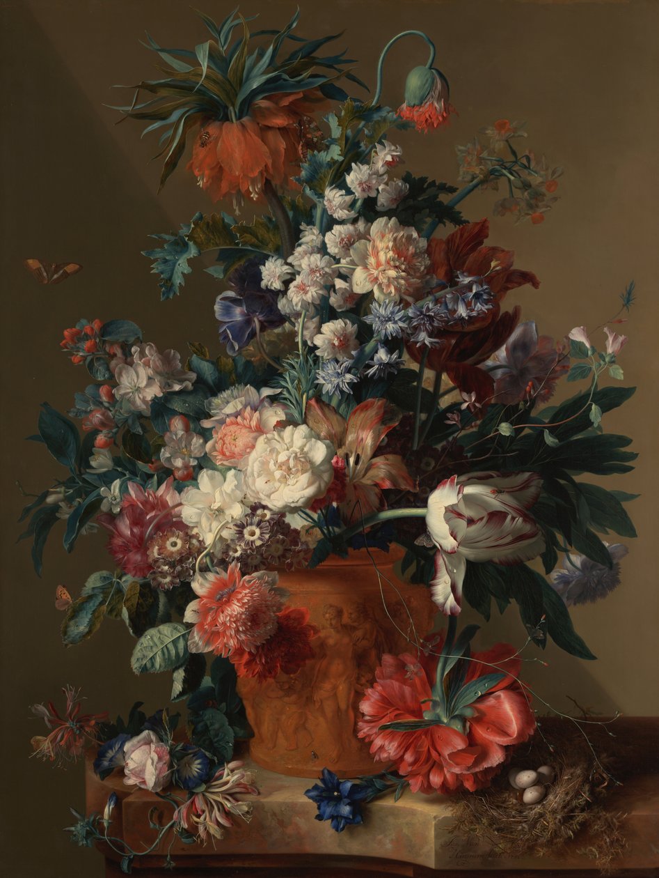 Vaas met Bloemen door Jan van Huysum