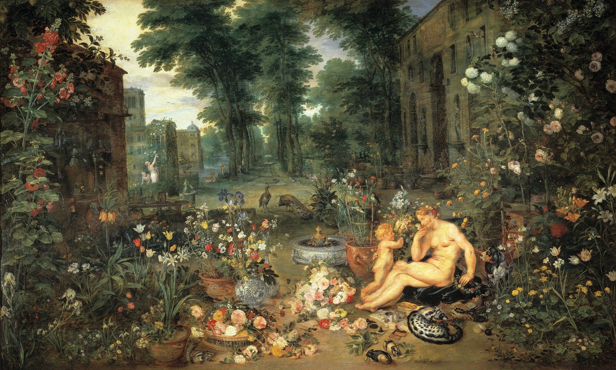 Geur door Jan the Elder Brueghel