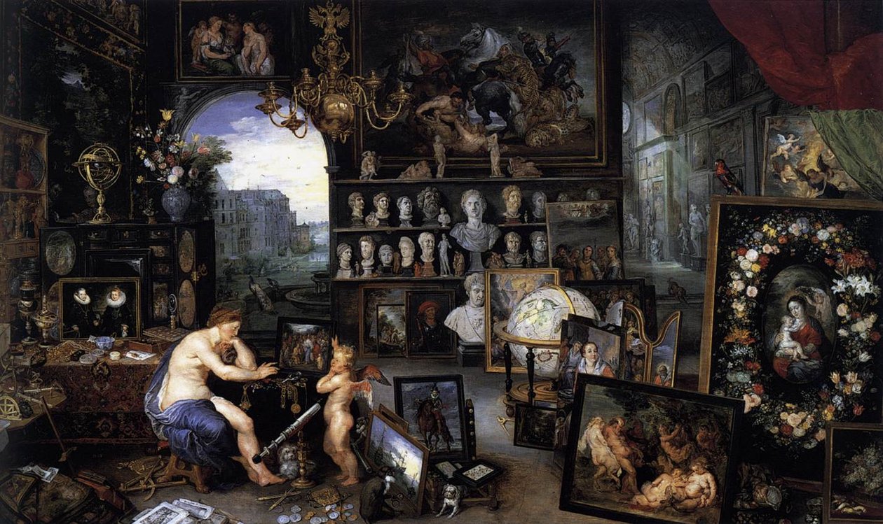 Het zintuig zicht door Jan the Elder Brueghel