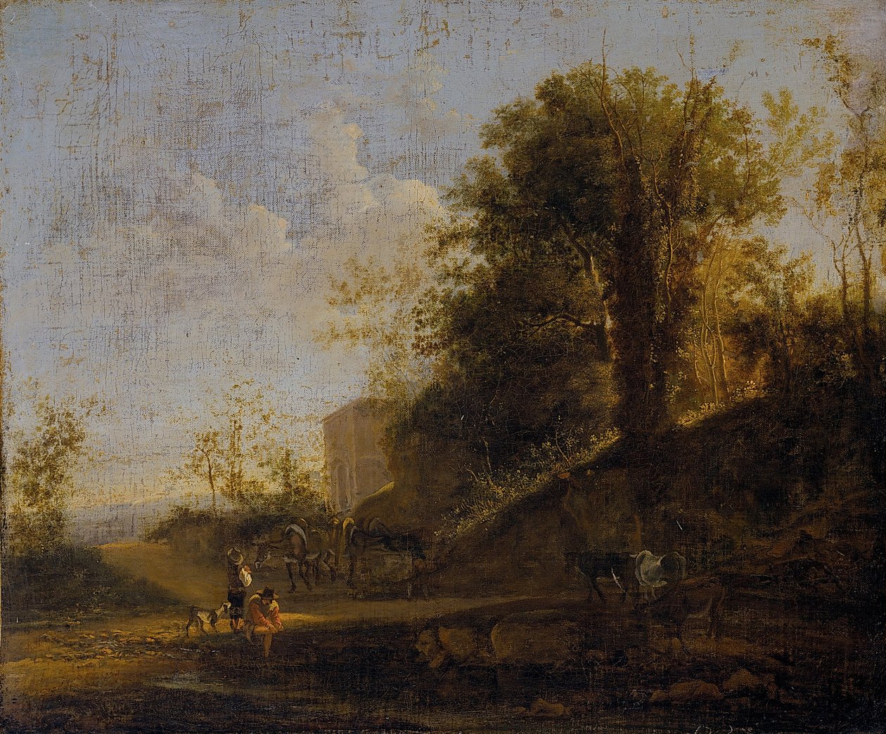 Italiaans landschap door Jan Dirksz Both