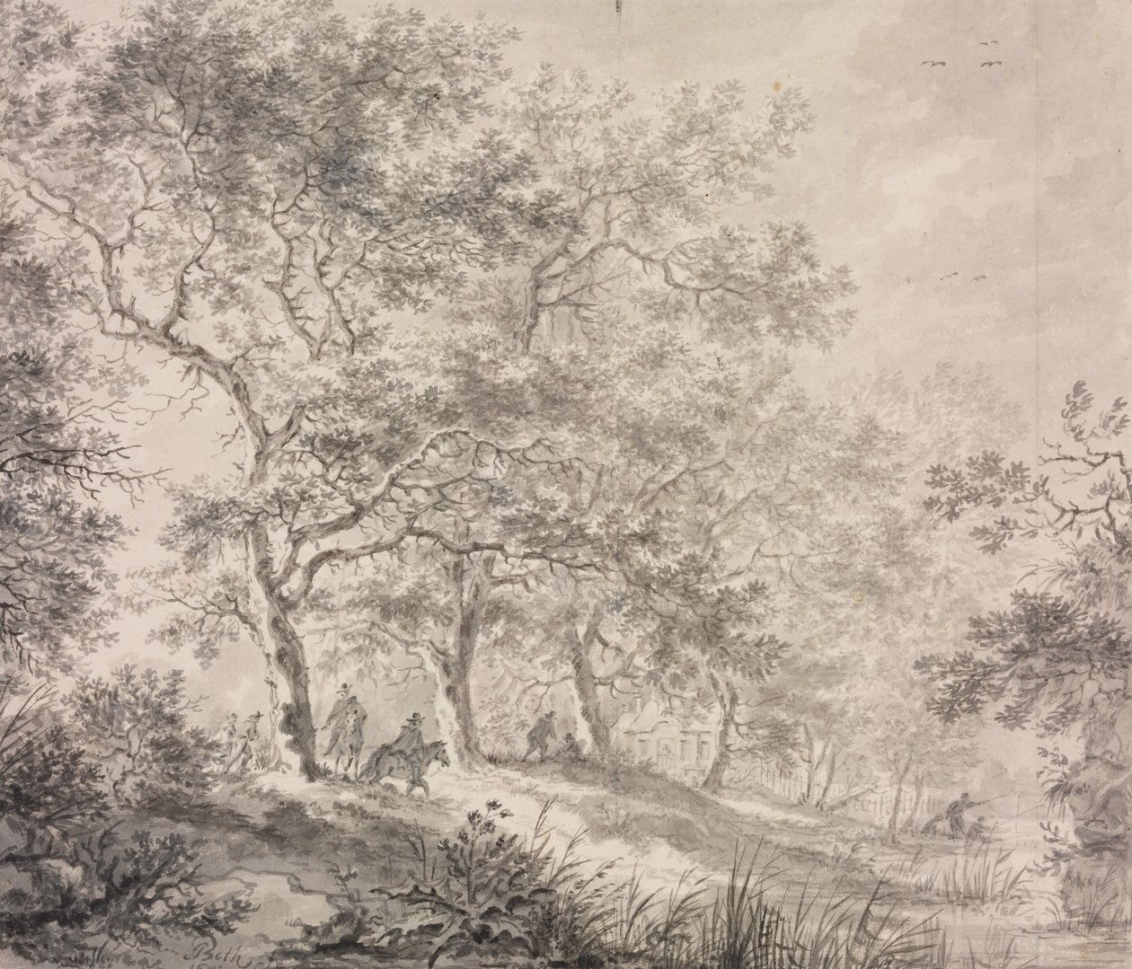 Rij bomen door Jan Dirksz Both