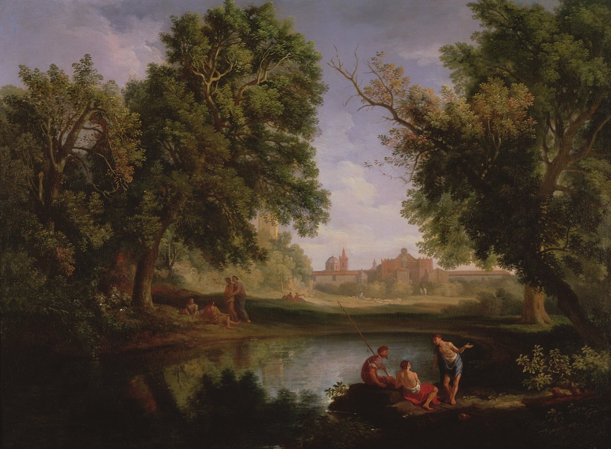 Klassiek landschap door Jan Frans van Bloemen