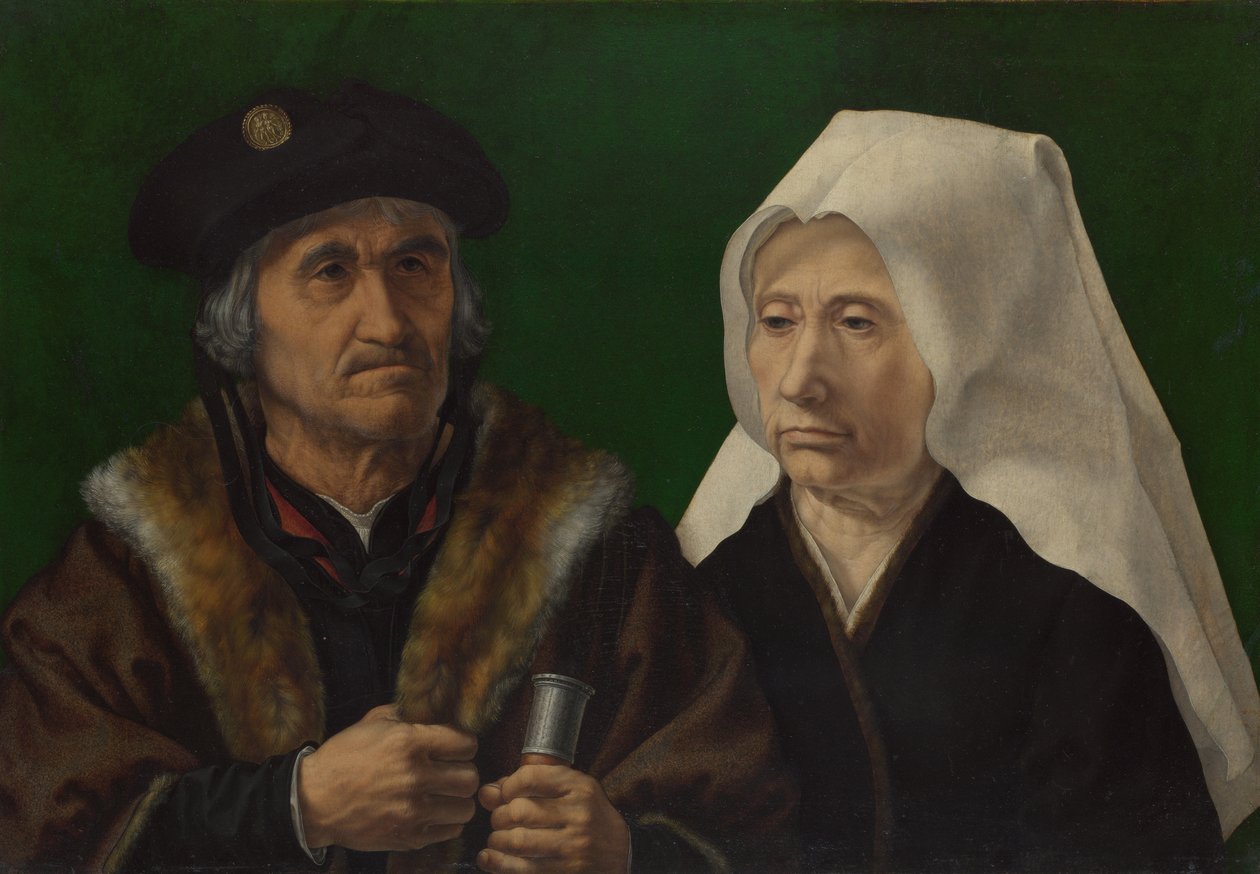 Een Oud Echtpaar door Jan Gossaert