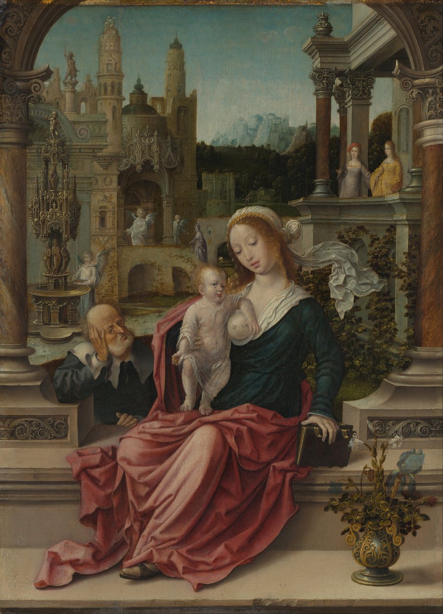 De Heilige Familie door Jan Gossaert