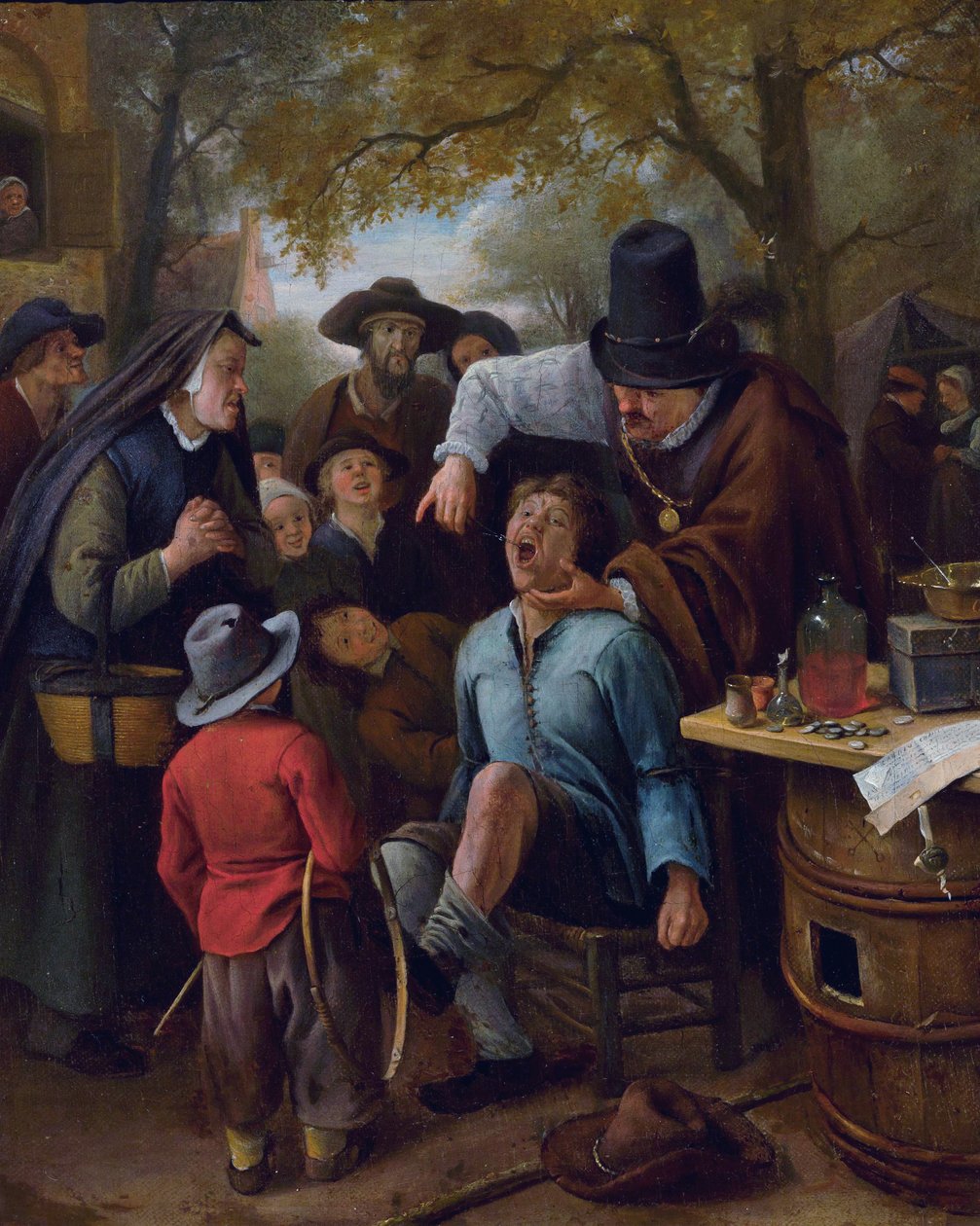 Een tandentrekker door Jan Havickszoon Steen