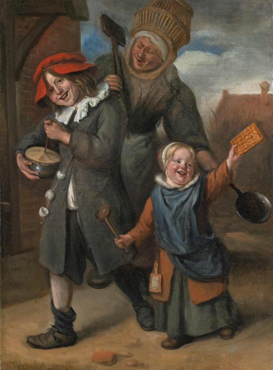De rommelpotspeler door Jan Havickszoon Steen