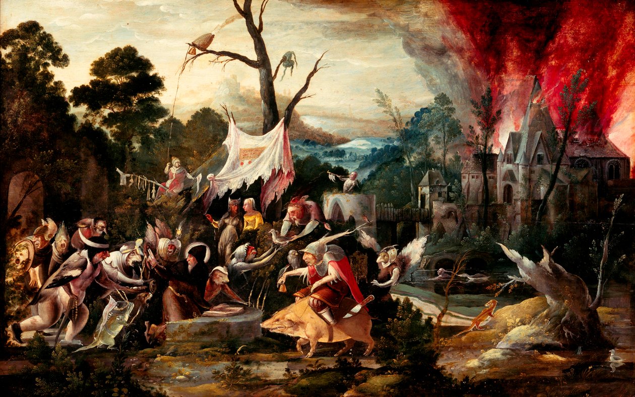 De Verleiding van Sint Antonius door Jan Mandijn