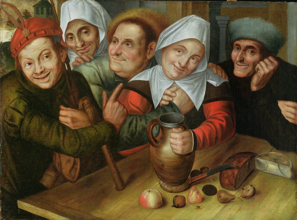 Een vrolijk gezelschap, ca. 1557 door Jan Massys or Metsys