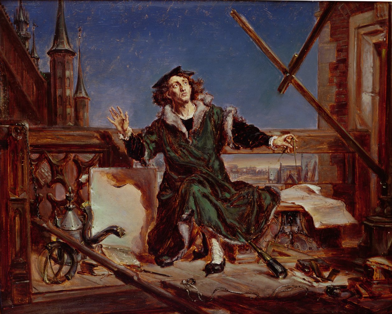 Nicolaus Copernicus (1473-1543) de Astronoom door Jan Alojzy Matejko