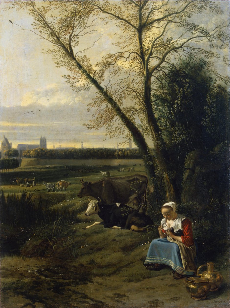 Herderin door Jan Siberechts