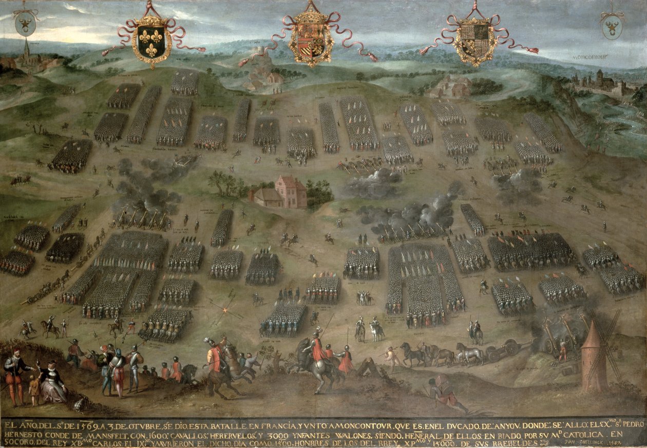 De Slag bij Moncontour, 30 oktober 1569 door Jan Snellinck
