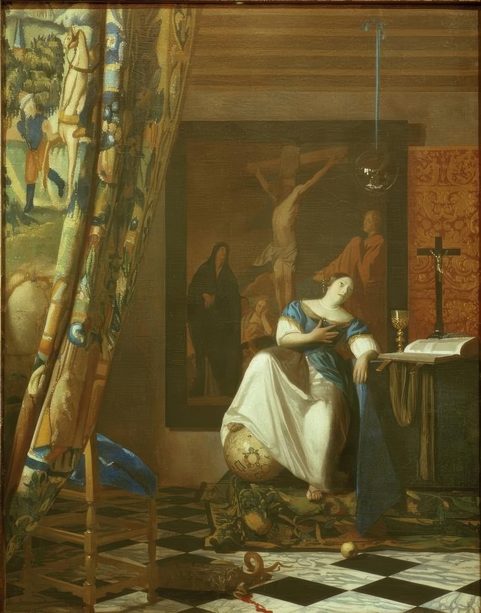 Allegorie van het Geloof door Jan Vermeer van Delft