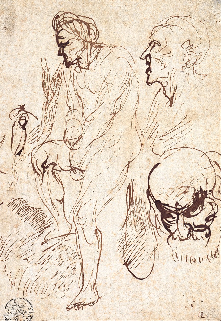 Studies naar het model door Jan the Elder Lievens
