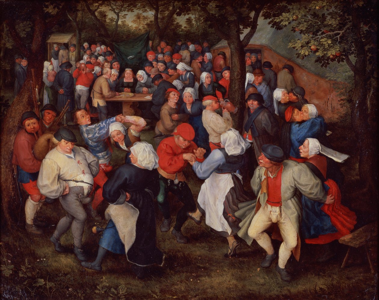 Dorpsdans door Jan Brueghel the Younger