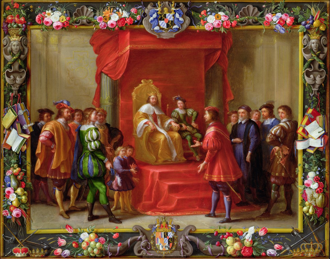 Peter IV, koning van Aragon bezocht door Guillaume-Raymond Moncada door Jan van and Primo, Luigi Kessel