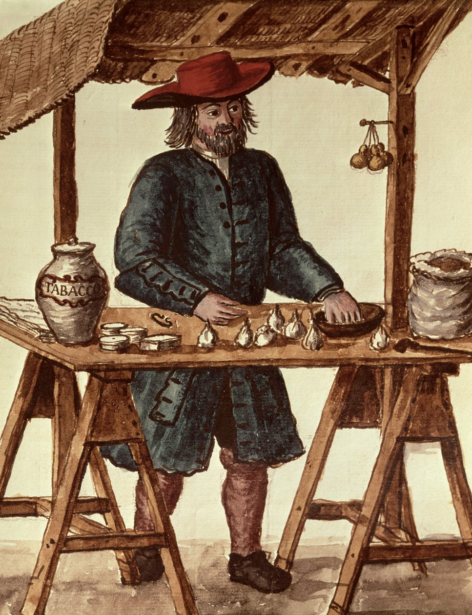 Venetiaanse tabaksverkoper door Jan van Grevenbroeck