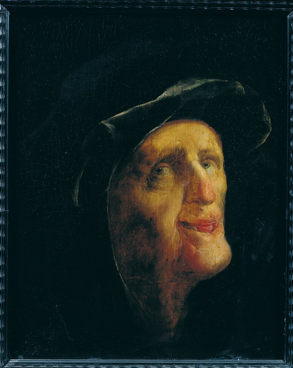 Een lachende vrouw door Jan van de Venne