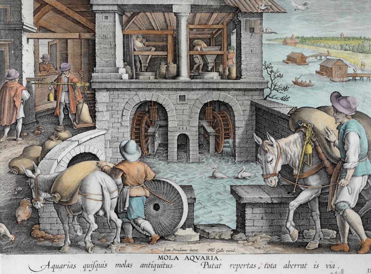 Een watermolen, plaat 11 uit 