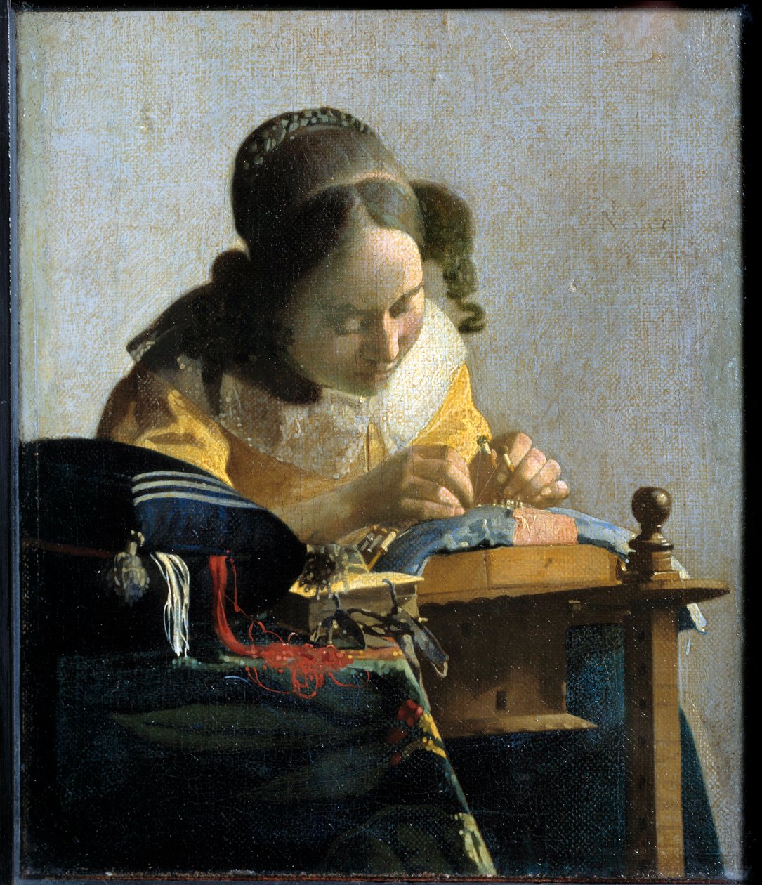 De Kantwerkster door Jan (1632 75) Vermeer
