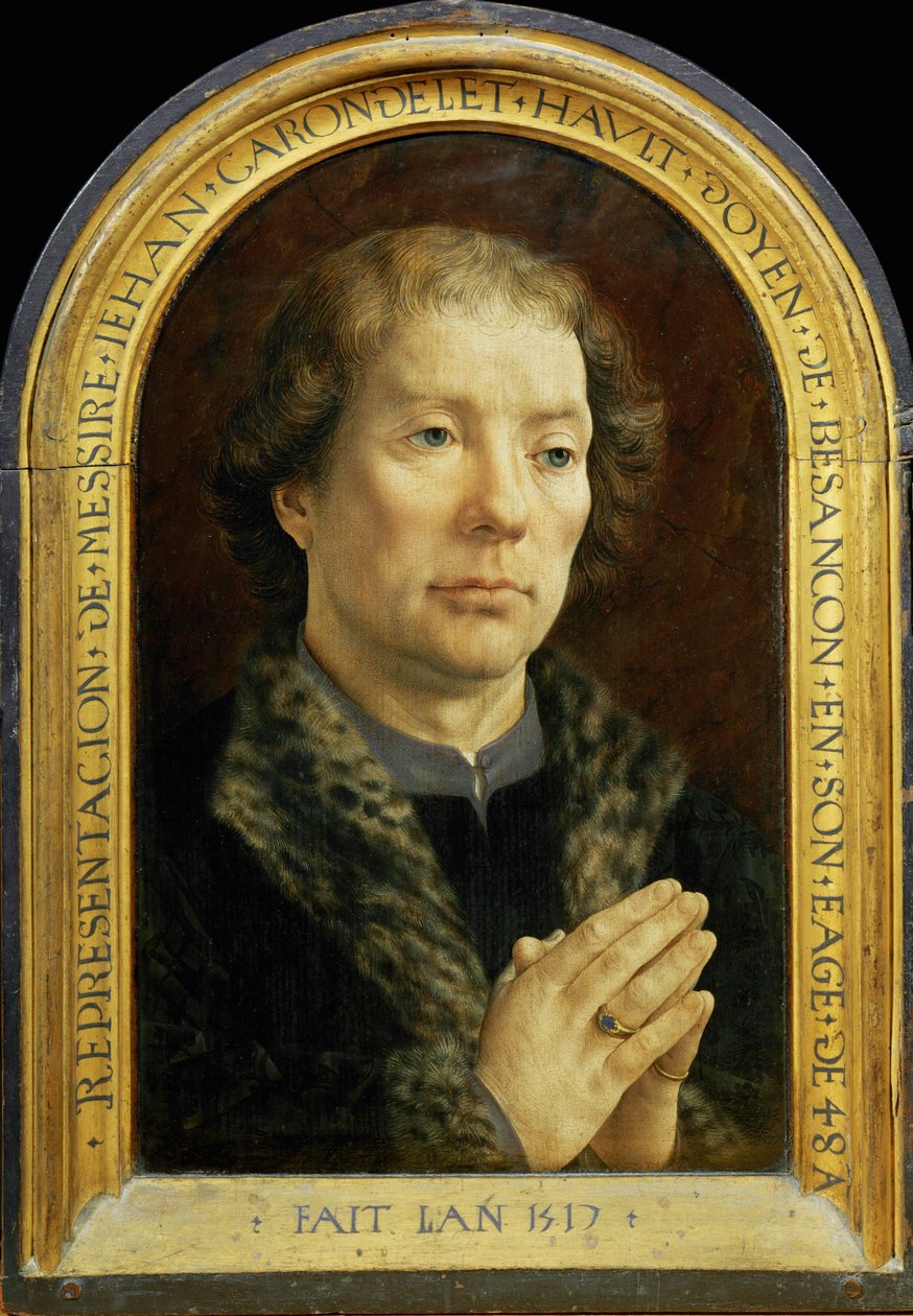 Carondelet Diptych: Jean Carondelet … door Jan (c.1472 c.1533) Gossaert