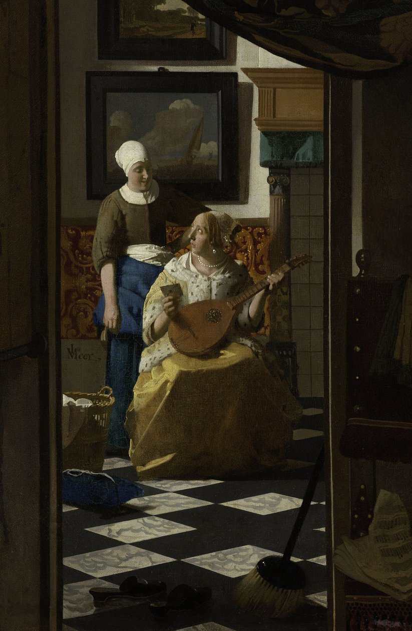 De Liefdesbrief, c.1669-70 door Jan Vermeer van Delft