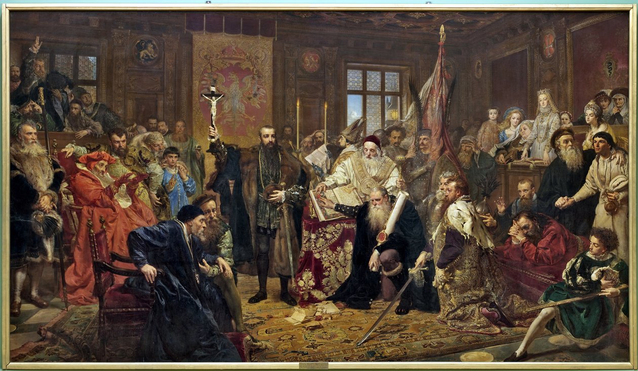 De Unie van Lublin, 1869 door Jan Alojzy Matejko