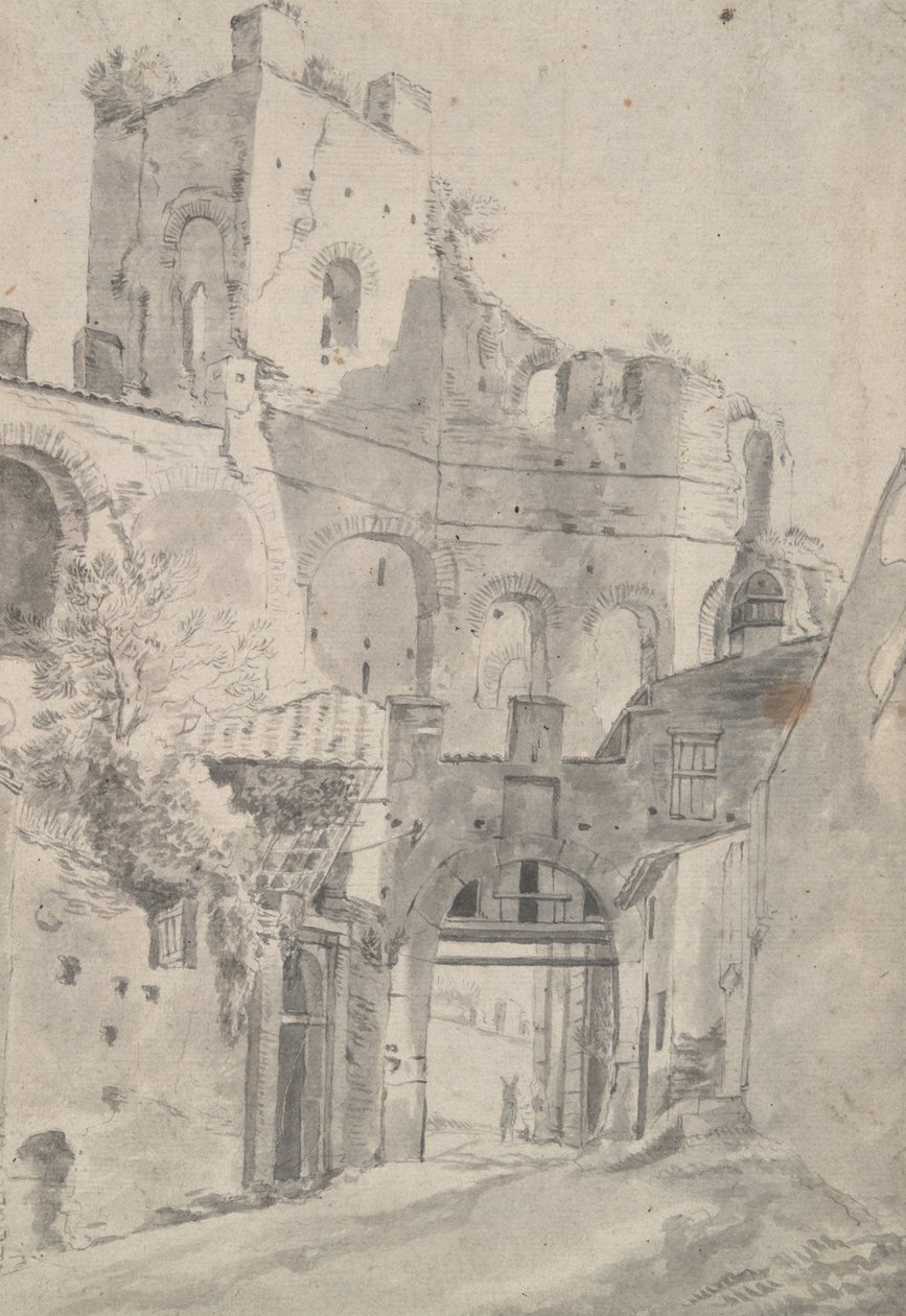 Romeinse Ruïnes: Toren en Poort door Jan Asselijn