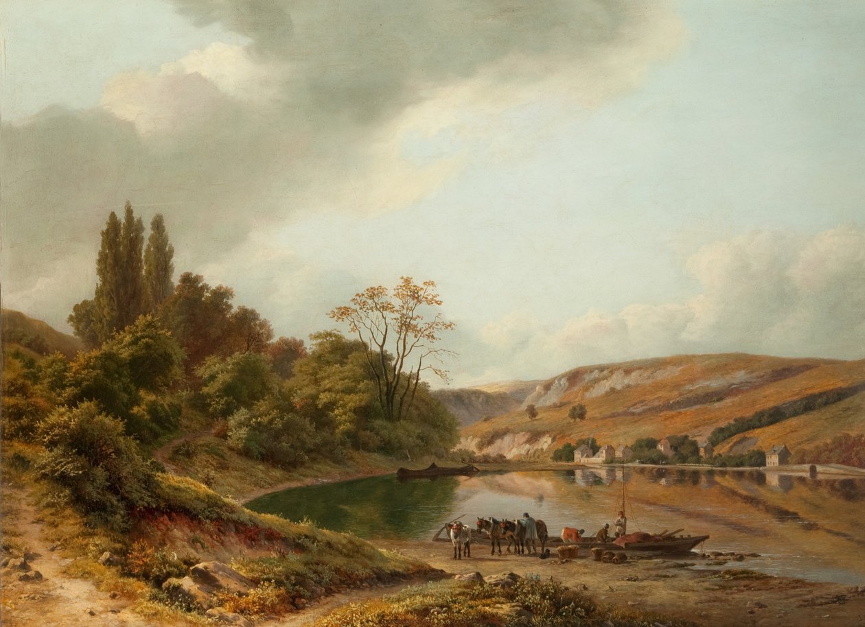 De Veerboot door Jan Baptiste de Jonghe