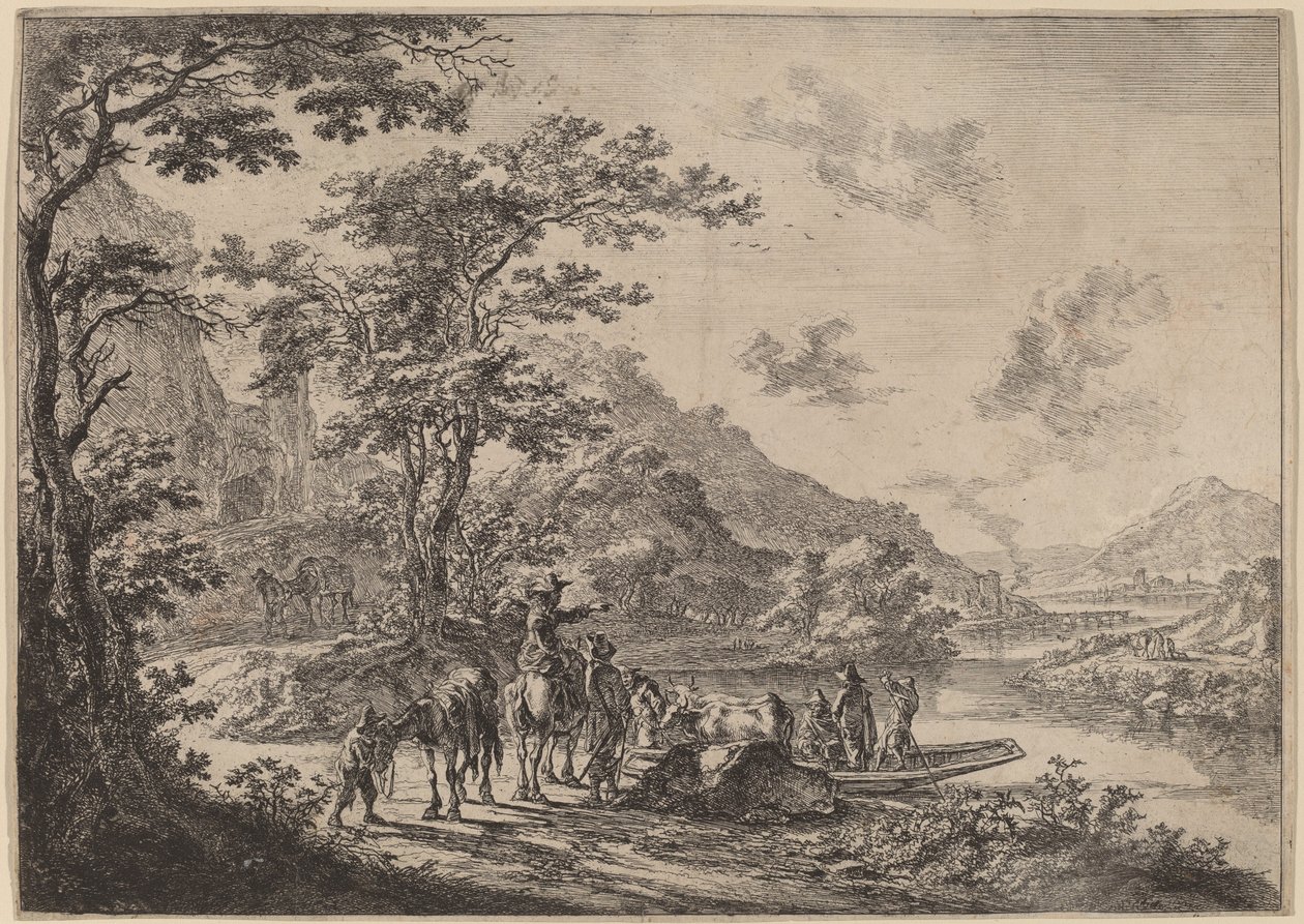 Uitzicht op de Tiber in de Campagna door Jan Both